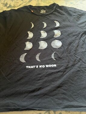 Crazy Dog T-Shirts Black "That's No Moon" Graphic Tee